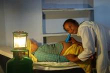 Caregiver listening for baby